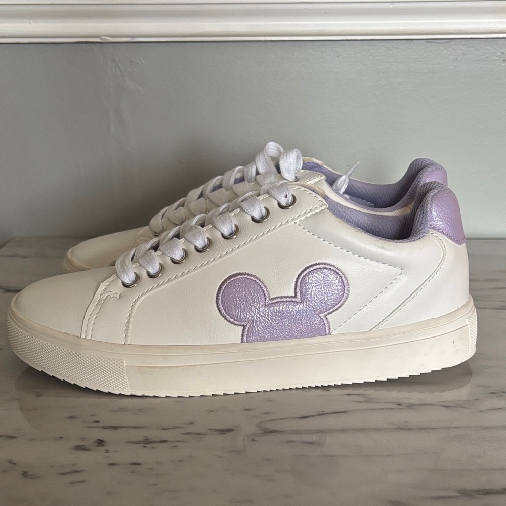 Women’s White and Purple Sneakers
